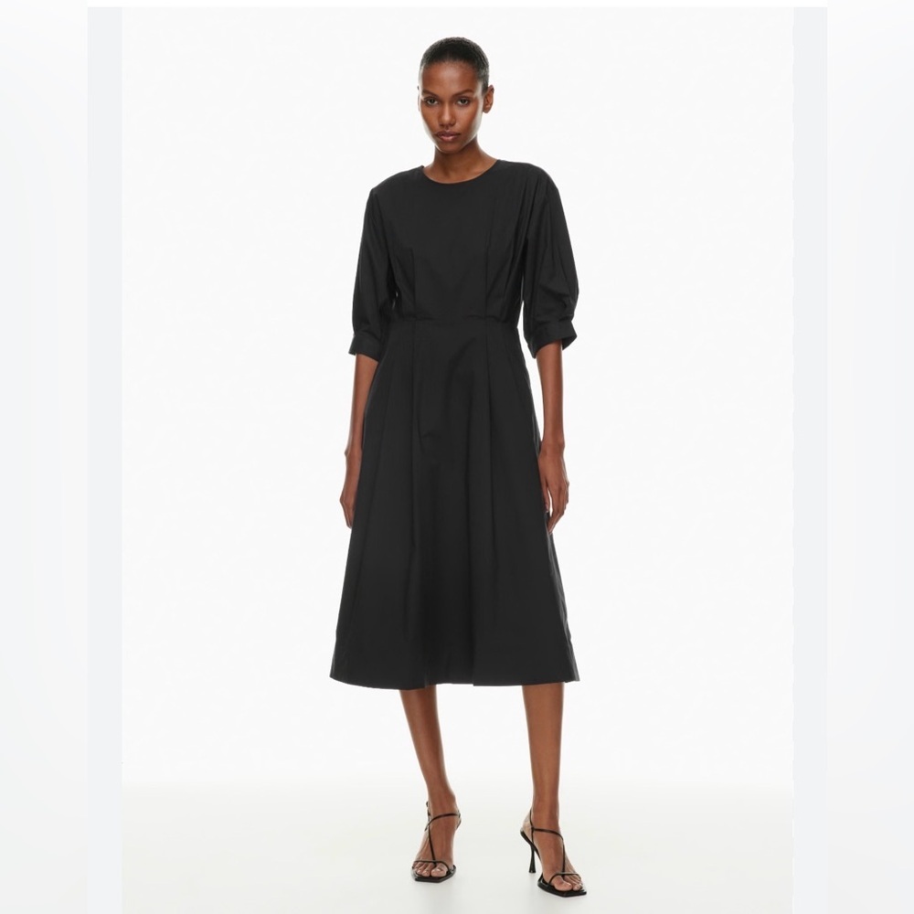 Aritzia Babaton Brighton Poplin Midi Dress
